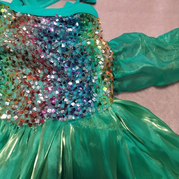 Weissman Let It Shine 6782 Sz IC S/M Bodice Skirt Competition Theater Choker - Picture 9 of 15